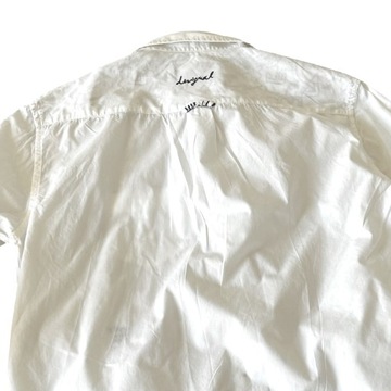 Koszula DESIGUAL M, biała we wzory / 3053n