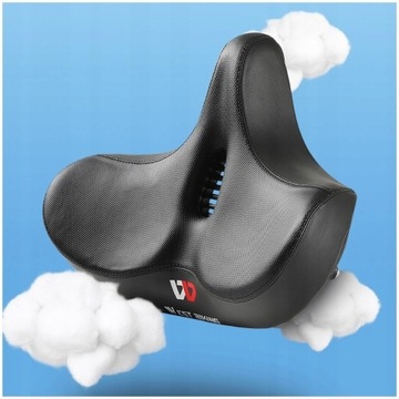 ВЕЛОСИПЕДНОЕ СИДЕНЬЕ МЯГКОЕ, БОЛЬШОЕ, ГИБКОЕ, УДОБНОЕ