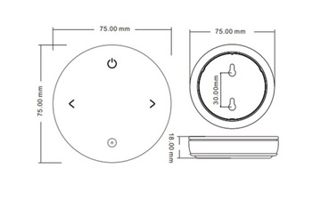Пульт дистанционного управления для монохромных светодиодов с регулируемой яркостью, 1 зона, RF, 2,4 ГГц, серия SD