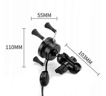 Держатель для телефона на мотоцикле Индуктивный держатель для телефона на рулевой трубке