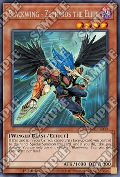 Yu-Gi-Oh! TCG: Blackwing - Zephyros the Elite