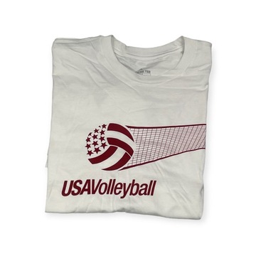 Мужская белая футболка ADIDAS USA VOLLEYBALL M