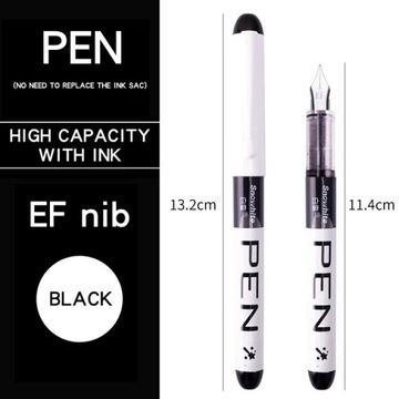 0.38/0.5mm Fountain Pen Writing Large Ink Off
