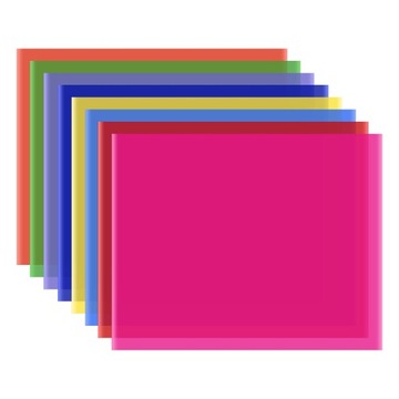 8 цветов/набор прозрачного гелевого фильтра из ПЭТ