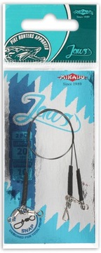 PRZYPON TYTANOWY JAWS SUPER STRONG 35cm/23kg 2szt.