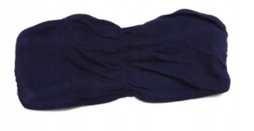 BERSHKA TOP TUBA GRANATOWY GŁADKI L