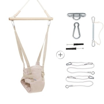 Качалка JUMP детская JUMPING Качели+верёвка+крючок+пружина
