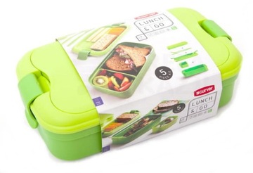 Lunchbox ze Sztućcami Pojemnik Obiadowy CURVER