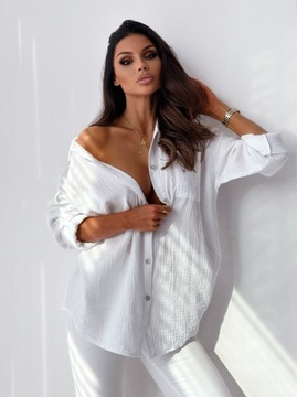 МУСЛИНОВАЯ РУБАШКА HARTLEY – БЕЛАЯ