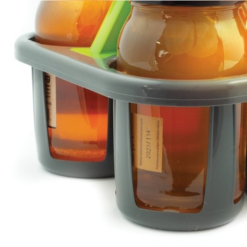 Корзинка для баночек с медом, чтобы переносить банки.