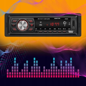 Car Radio Radio Bluetooth FM 1din USB Mp3 Aux SD LED RDS
