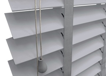 ŻALUZJE SZARY DREWNIANE 50mm 280x50