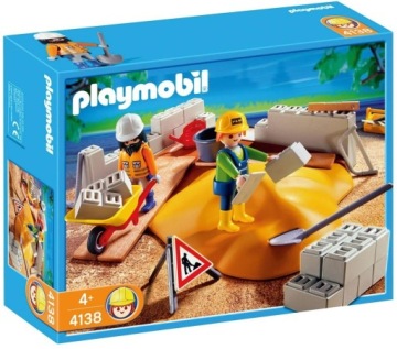 KLOCKI PLAYMOBIL 4138 REMONT DROGA TACZKI CEGŁY
