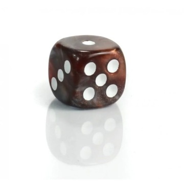 KOSTKA 1,6 CM RPG SPALONY LAS KOŚĆ SZEŚCIOŚCIENNA K6