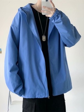 Jackets Men Hooded Newly Chic Loose Fashion Solid
