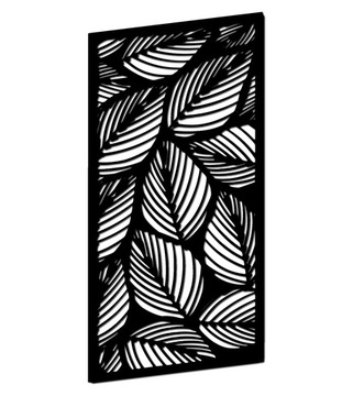 Obraz Dekoracja Loft Panel Ażurowy Liście