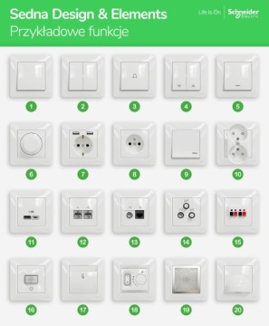 ЛЕСТНИЧНЫЙ СОЕДИНИТЕЛЬ. SCHNEIDER SEDNA ДИЗАЙН БЕЛАЯ ПОДСВЕТКА