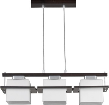 SIGMA Nowoczesna lampa LED Delta 3 lampa wisząca wenge LED