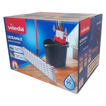 Vileda mop płaski zestaw Ultramax BOX 1 kpl