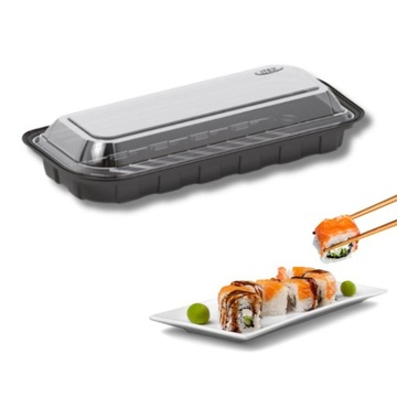 Sushi opakowania opakowanie 21x8,8x4,2cm 500ml zestaw 50szt