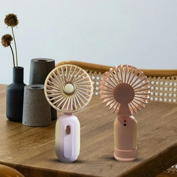 Rechargeable Mini Portable Fan MINI WENTYLATOR USB DO ŁADOWANIA - ŻÓŁTY Z R
