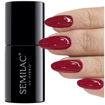 SEMILAC 071 Deep Red UV LED Lakier Hybrydowy 7ml