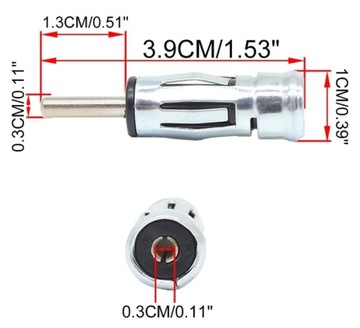 Adapter przejściówka antenowy do gniazda od radia samochodowego AUDI