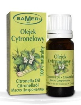 BAMER OLEJEK ETERYCZNY CYTRONELOWY KOMARY KLESZCZE