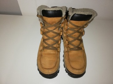 Skórzane śniegowce Timberland Waterproof. Stan idealny. Rozmiar 39.