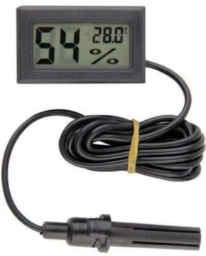 TERMOMETR HIGROMETR CYFROWY Z SONDĄ ELEKTRONICZNY