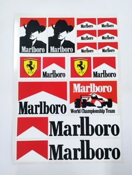 Zestaw naklejek MARLBORO , plansza