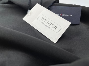 Mała czarna sukienka prosta Tommy Hilfiger falbanka elegancka r. XXL (16)