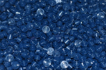 LEGO płytka plate 1x1 dark blue 4073 50szt