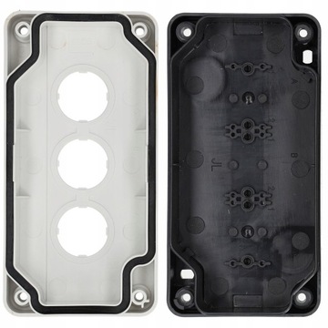 ПАНЕЛЬ УПРАВЛЕНИЯ ПУСТАЯ, 3 КНОПКИ, ОТВЕРСТИЯ, БЕЛАЯ