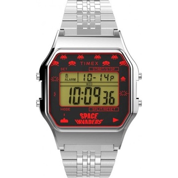 ZEGAREK +grawer Unisex TIMEX T80 X SPACE INVADERS UNISEX TW2V30000 Vintage