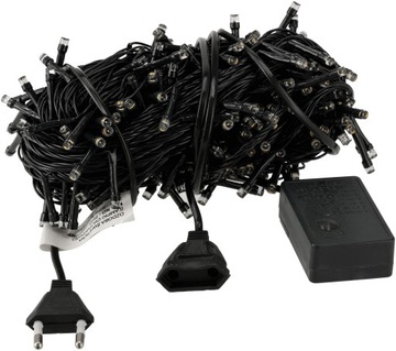 Рождественские елочные огни 300 светодиодов на цепочке теплого цвета для использования в помещении и на открытом воздухе WW 22 м