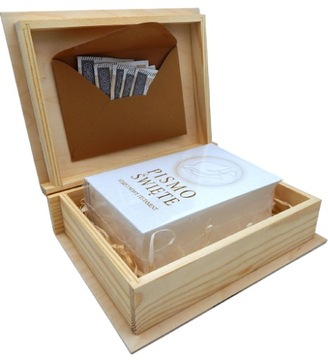 PREZENT NA KOMUNIĘ ŚLUB PISMO ŚWIĘTE BIBLIA GRAWER