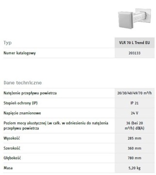 Децентрализованный рекуператор VLR 70 L Trend EU - Steibel Eltron