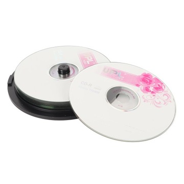 ПУСТЫЕ CD С ВОЗМОЖНОСТЬЮ ЗАПИСИ 10 ШТ.