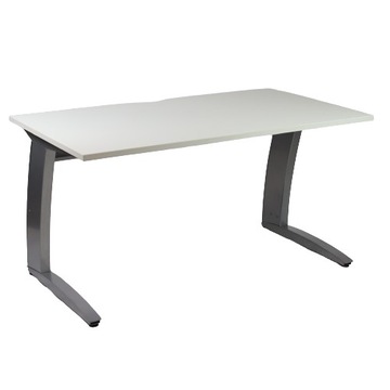 Biurko do biurka domu producent MEBELUX jasno szare biały blat 140x80cm