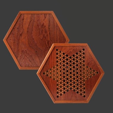 Стиль B Woodeese Шашки Шахматная доска Стеклянные детали