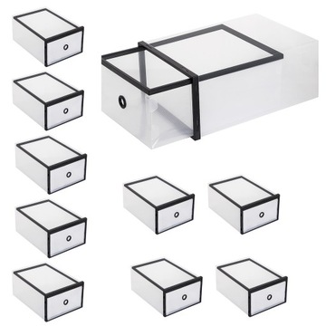 PUDEŁKO POJEMNIK ORGANIZER OBUWIE BUTY WYSUWANE DO SZAFY MOCNE 33x23x13,5cm
