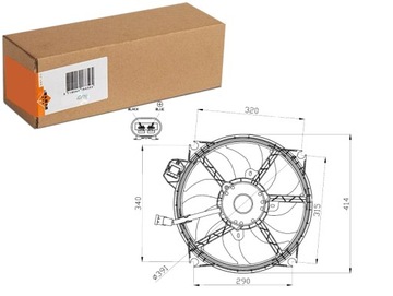 NRF 47965 VENTILÁTOR CHLAZENÍ MOTORU