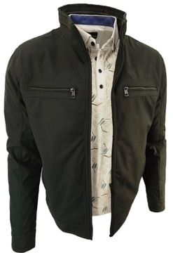 КУРТКА ПЕРЕХОДНАЯ МУЖСКАЯ, ГЛАДКАЯ, ТЕМНАЯ, ПРЯМАЯ 2469 3XL XXXL