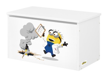 POJEMNIK NA ZABAWKI Skrzynia MEBLE dla dzieci MINIONKI, MINIONS + SIŁOWNIK