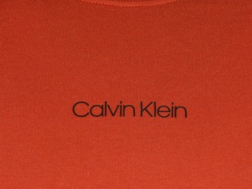 CALVIN KLEIN, t-shirt męski, ceglasty, XS