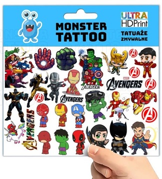 МОЮЩИЕСЯ ВРЕМЕННЫЕ ТАТУ ДЛЯ ДЕТЕЙ ДЕТСКИЕ МСТИТЕЛИ ОРИГИНАЛЬНЫЕ ДИЗАЙНЫ