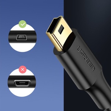 UGREEN USB - КАБЕЛЬ MINI USB 0,5 м, 480 Мбит/с БЫСТРЫЙ