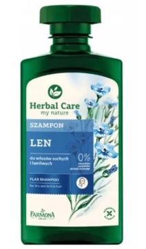 HERBAL CARE Szampon Len Włosy Suche i Łamliwe