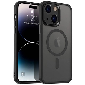 ETUI MAGSAFE IPHONE 15 MATOWE PANCERNE CZARNE OBUDOWA CASE OCHRONNE